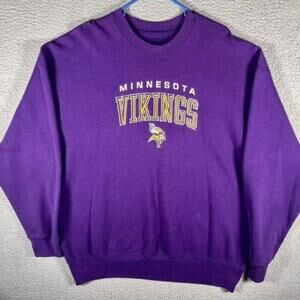 Minnesota Vikings Sweatshirt Purple Nfl Crewneck Sweatshirt Vc109